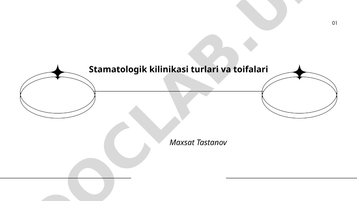 Stomatologik klinikalarning turlari va toifalari