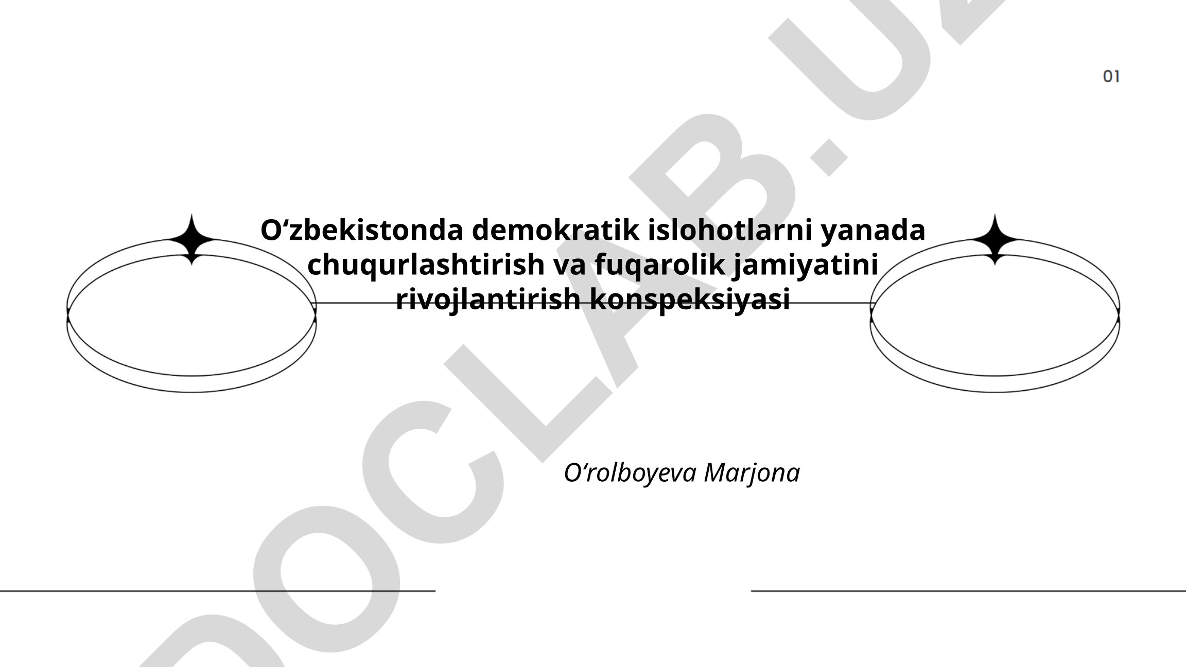 Oʻzbekistonda demokratik islohotlarni yanada chuqurlashtirish va fuqarolik jamiyatini rivojlantirish