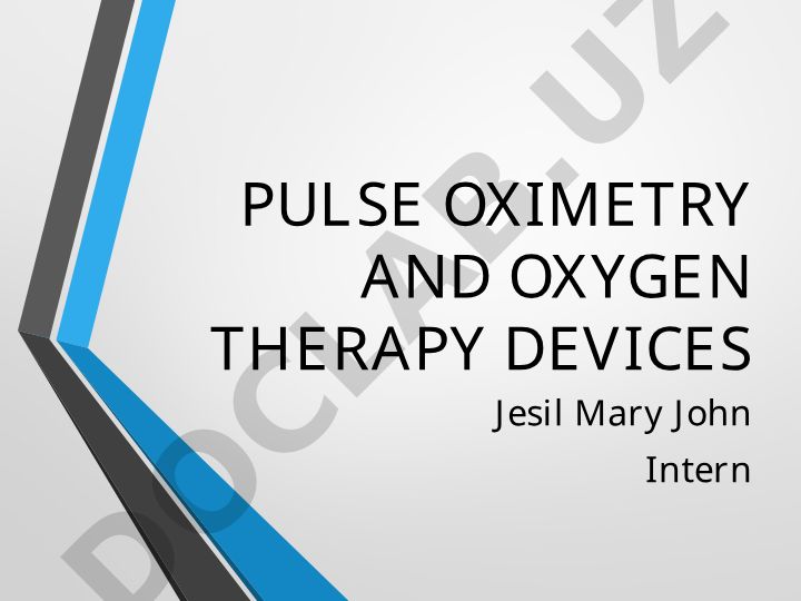 Pulse Oximetry and Oxygen Therapy Devices