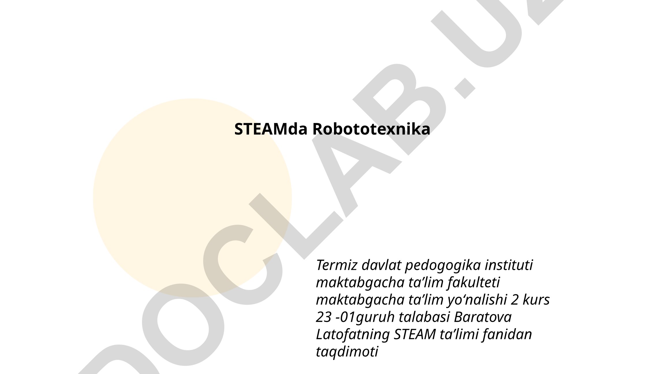 STEAMda Robototexnika