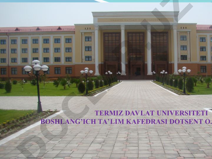 Ta'limni tashkil etish turlari va shakllari. Dars – ta'lim tizimini tashkil etishning asosiy shakli