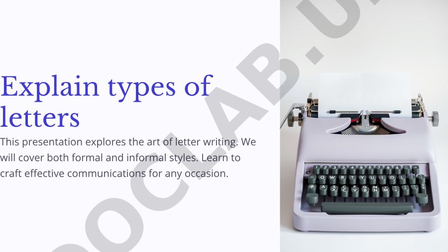 Formal and informal letter writing styles