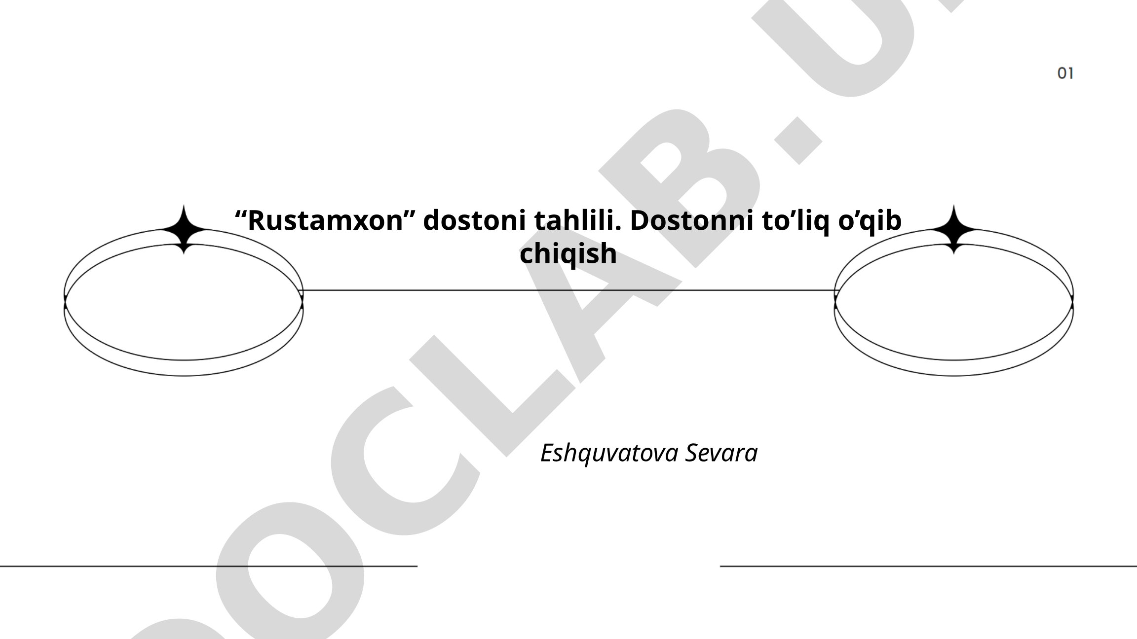 Rustamxon dostoni tahlili