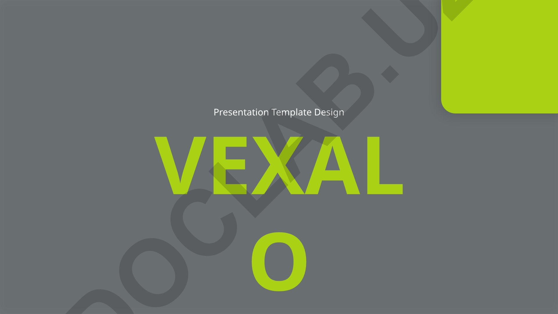 Vexalo Presentation Template Design