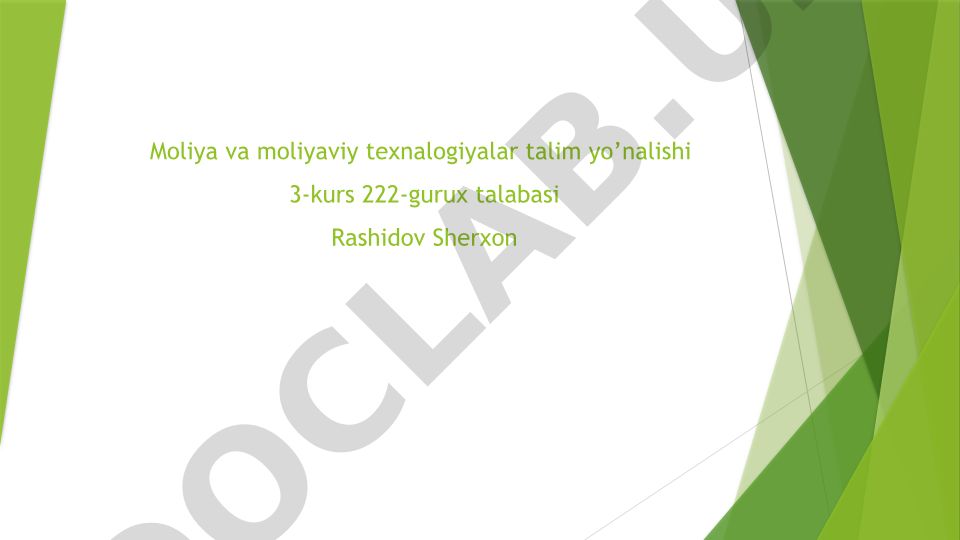 Yer solig'i: soliq to'lovchilar, ob'ektlar va hisoblash tartibi