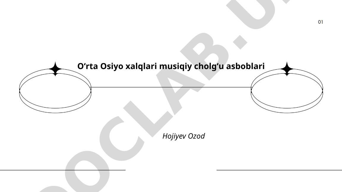 Oʻrta Osiyo xalqlari musiqiy cholgʻu asboblari