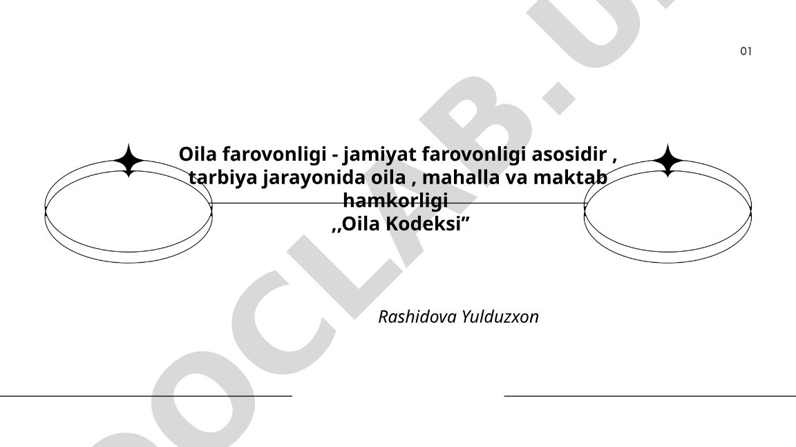 Oila farovonligi va jamiyat farovonligi asoslari