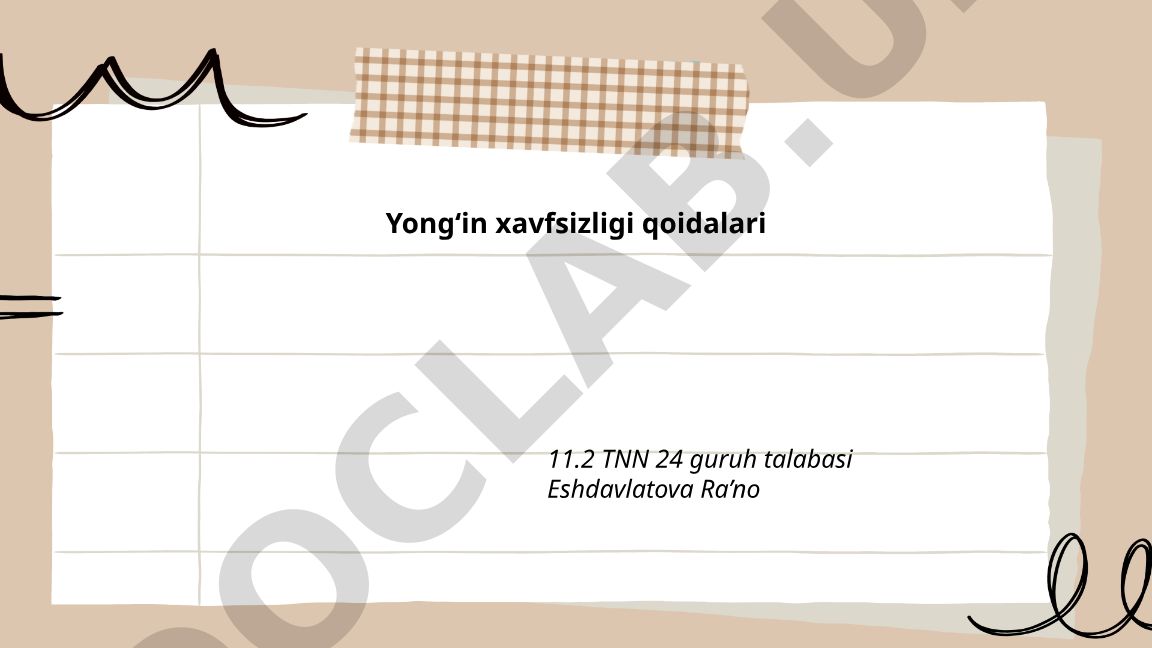 Yongʻin xavfsizligi qoidalari: uyda, ish joyida va maktablarda