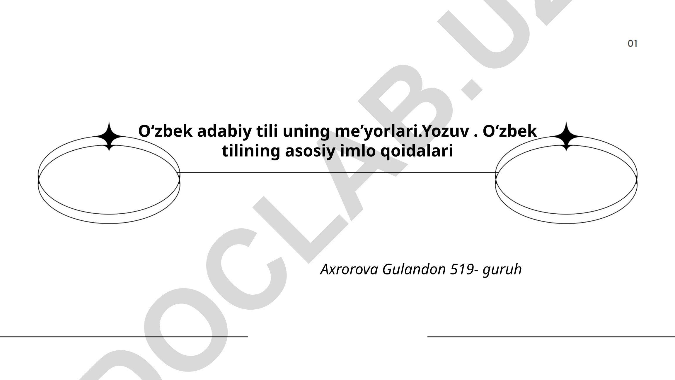 Oʻzbek adabiy tilining taʼrifi, meʼyorlari va imlo qoidalari