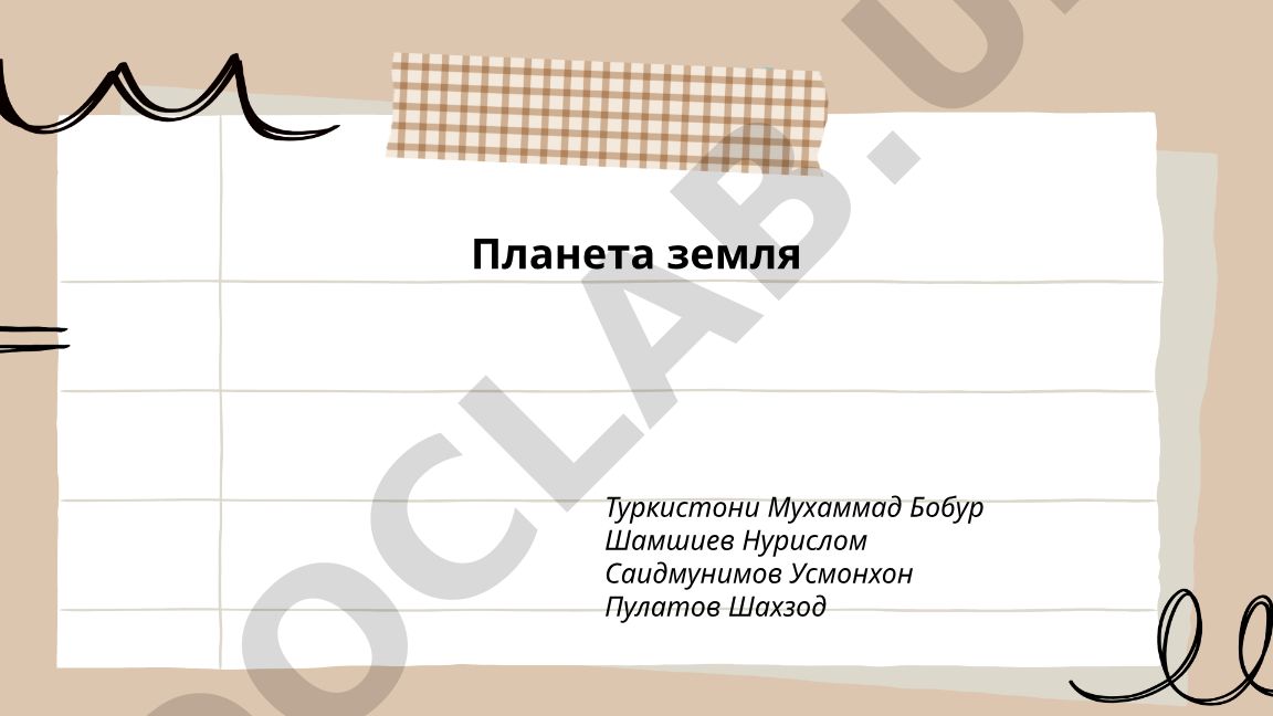Строение Земли: ядро, мантия, кора
