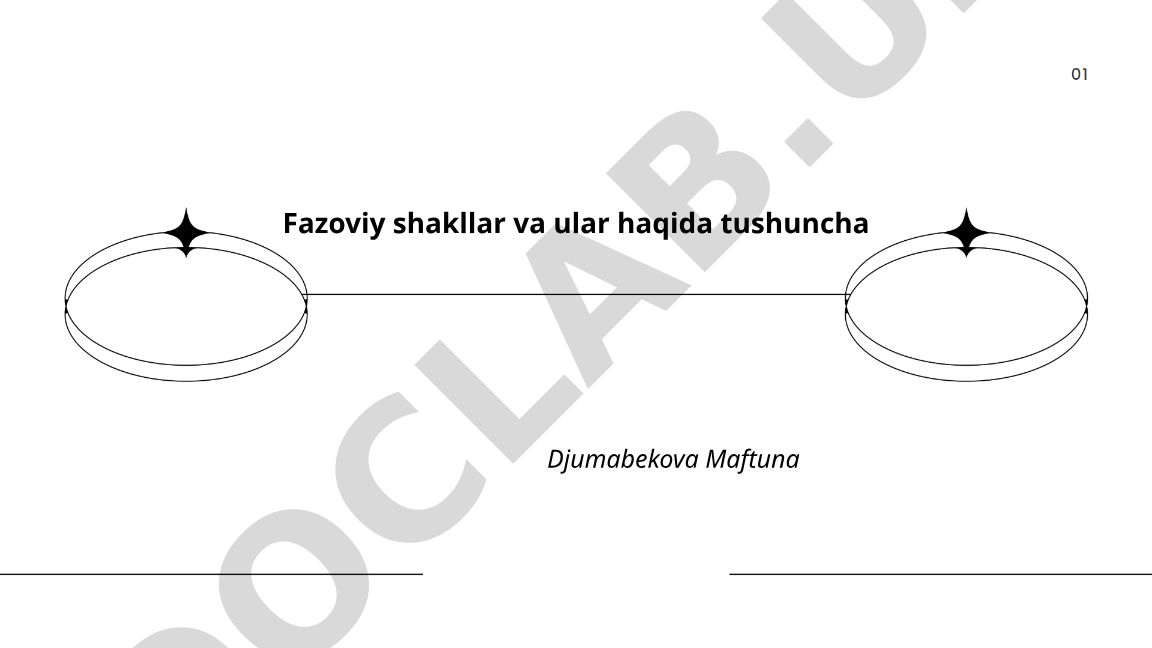 Fazoviy shakllar va ular haqida tushuncha