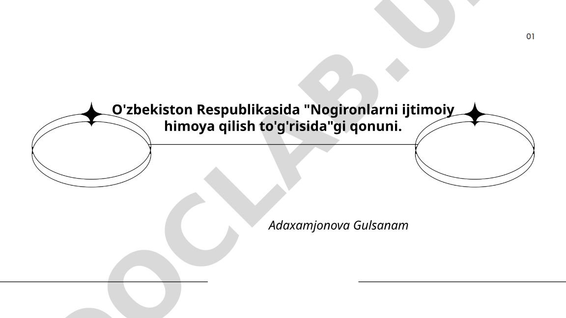 O'zbekistonda nogironlarni ijtimoiy himoya qilish qonuni