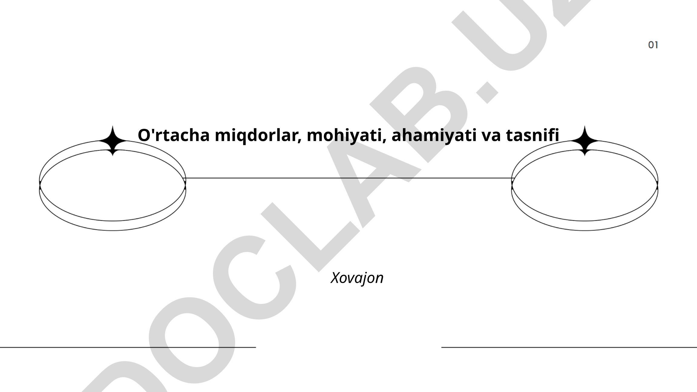 O'rtacha miqdorlar turlari, mohiyati va ahamiyati