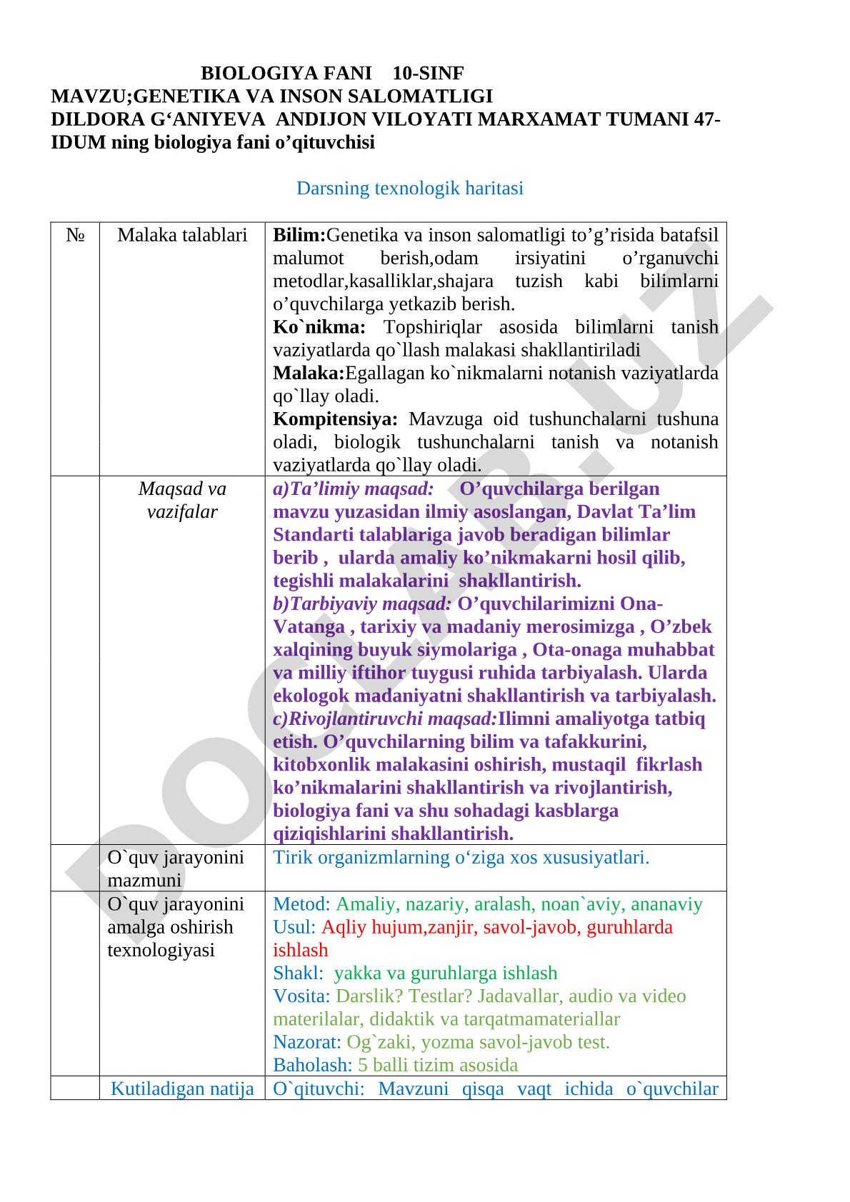 Genetika va inson salomatligi