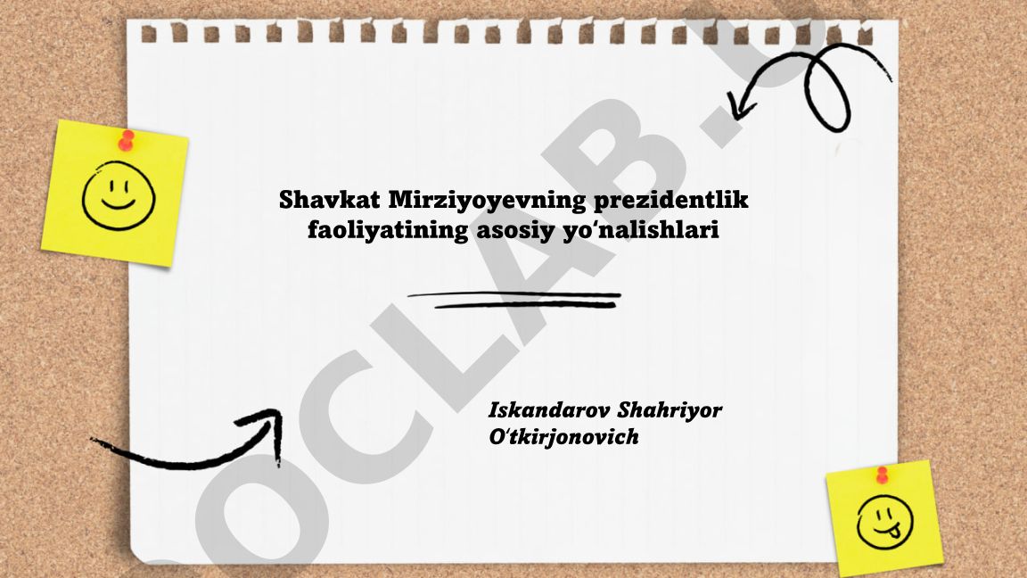 Shavkat Mirziyoyevning prezidentlik faoliyatining asosiy yoʻnalishlari