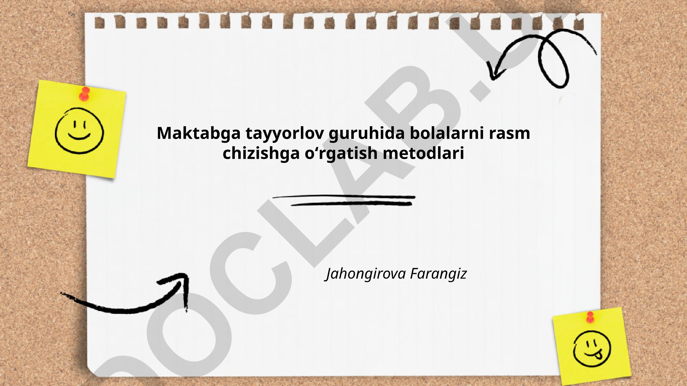 Maktabga tayyorlov guruhida bolalarni rasm chizishga oʻrgatish metodlari