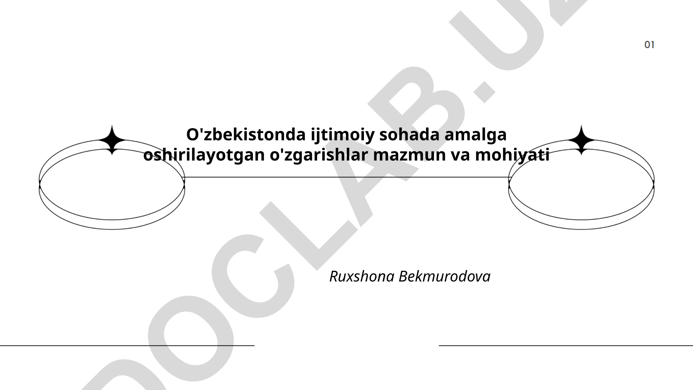 O'zbekistonda ijtimoiy sohada amalga oshirilayotgan o'zgarishlar mazmun va mohiyati