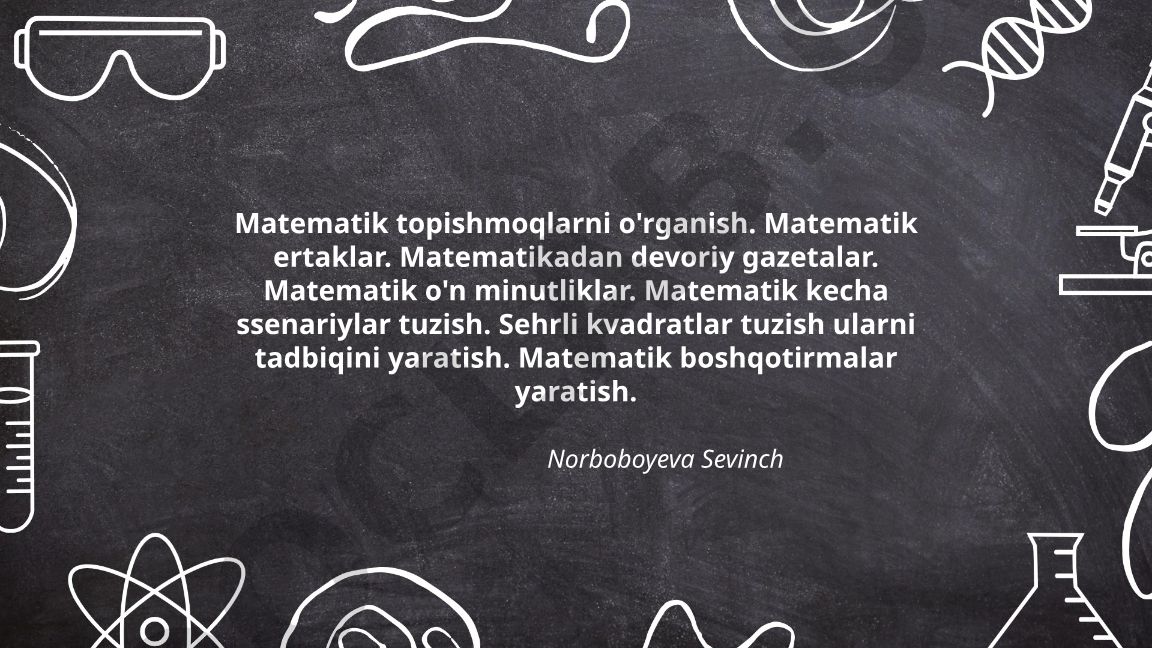 Matematik topishmoqlar, ertaklar va boshqotirmalar