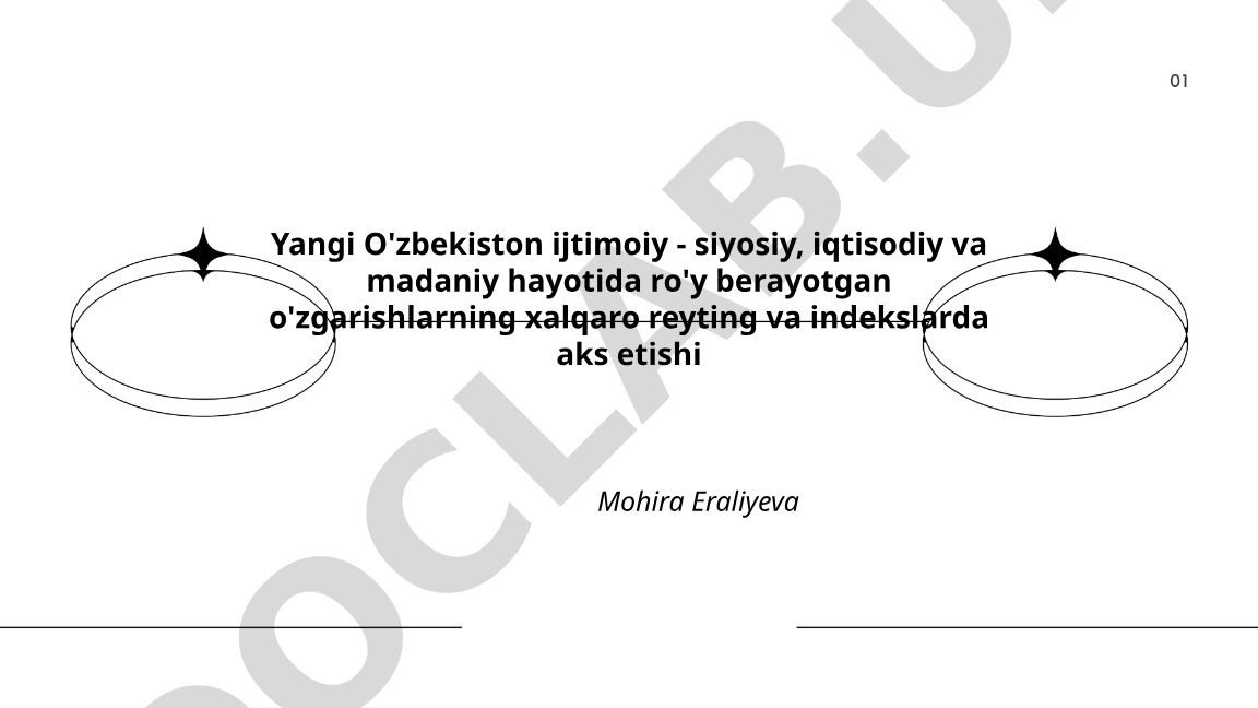 Yangi O'zbekistonning xalqaro reyting va indekslardagi o'rni