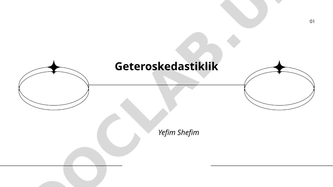 Geteroskedastiklik: taʼrifi, sabablari va tuzatish usullari