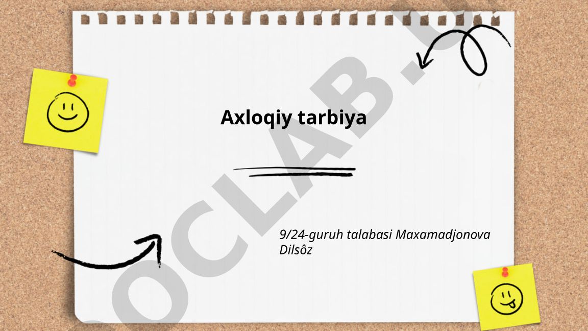 Halollik, hurmat va mehr-shafqat tarbiyasi