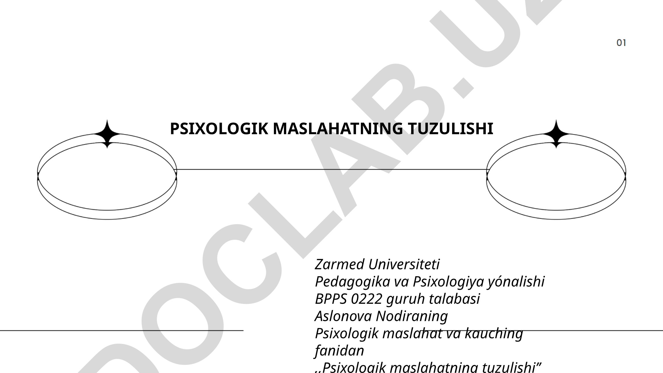 Psixologik maslahatning tuzulishi