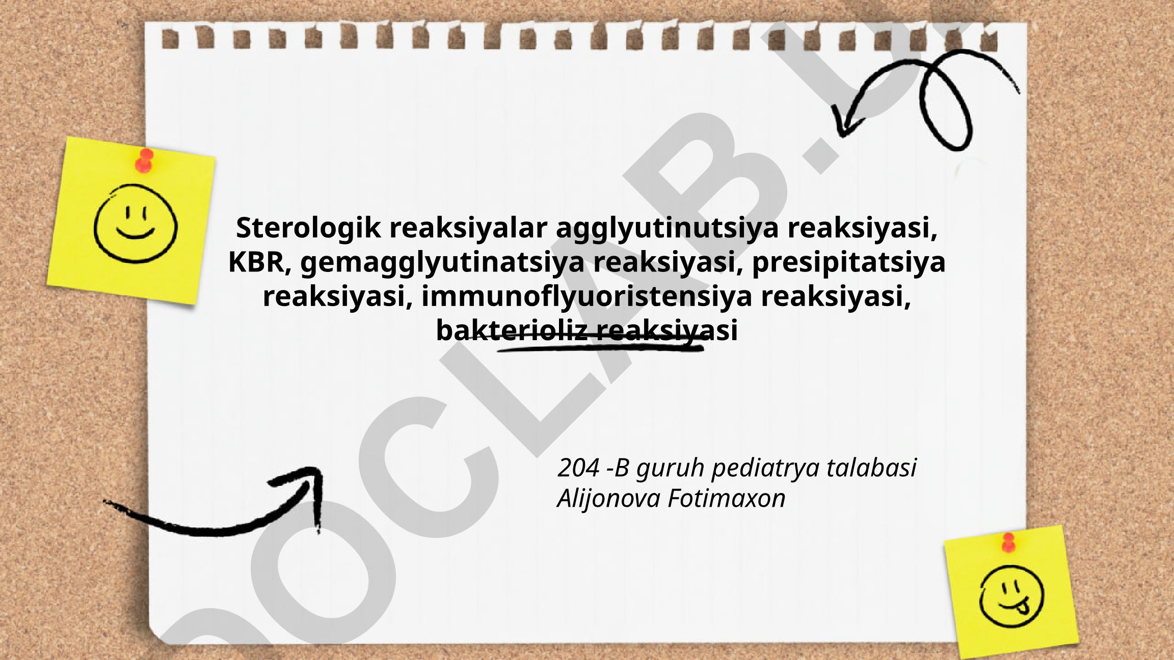 Serologik reaksiyalar: turlari va qo'llanilishi