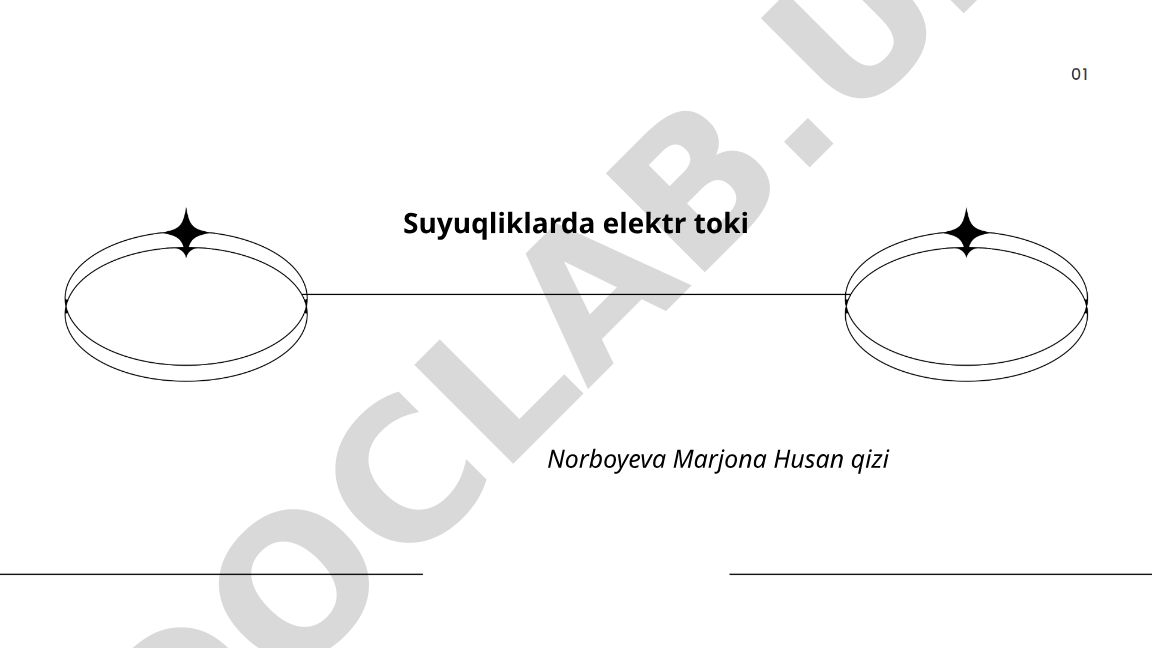 Suyuqliklarda elektr toki tushunchasi va turlari