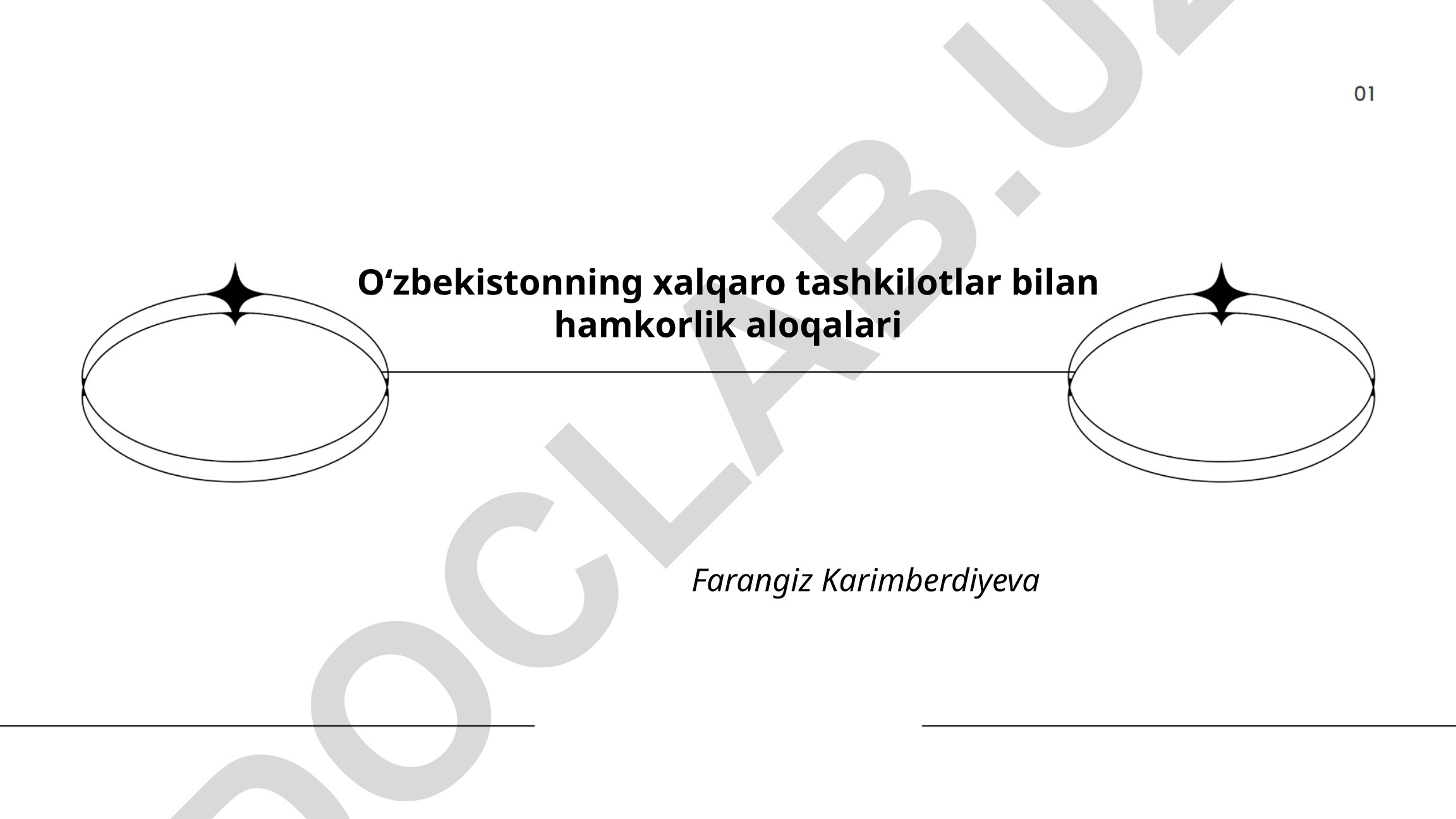 Oʻzbekistonning xalqaro tashkilotlar bilan hamkorlik aloqalari