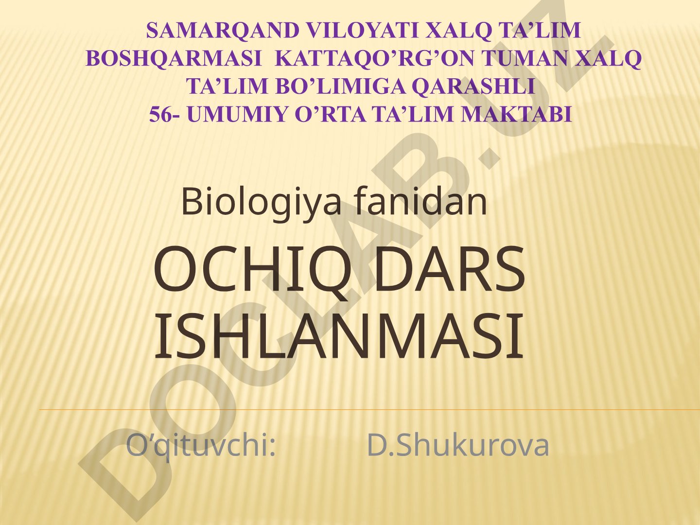 O'simliklarning ko'payishi