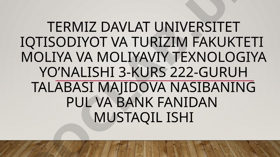 Inflyatsiya va unga qarshi kurashish yo'llari