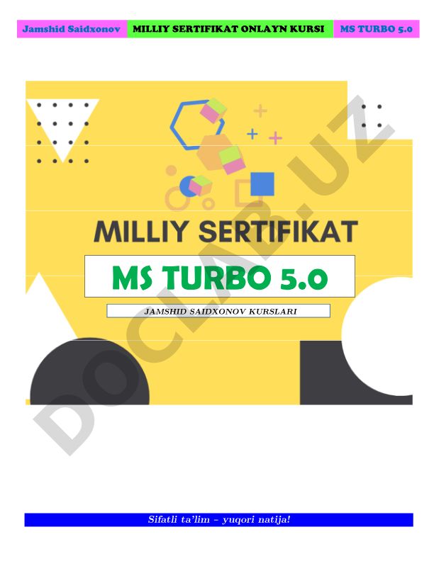 Milliy Sertifikat imtihoniga tayyorgarlik kursi