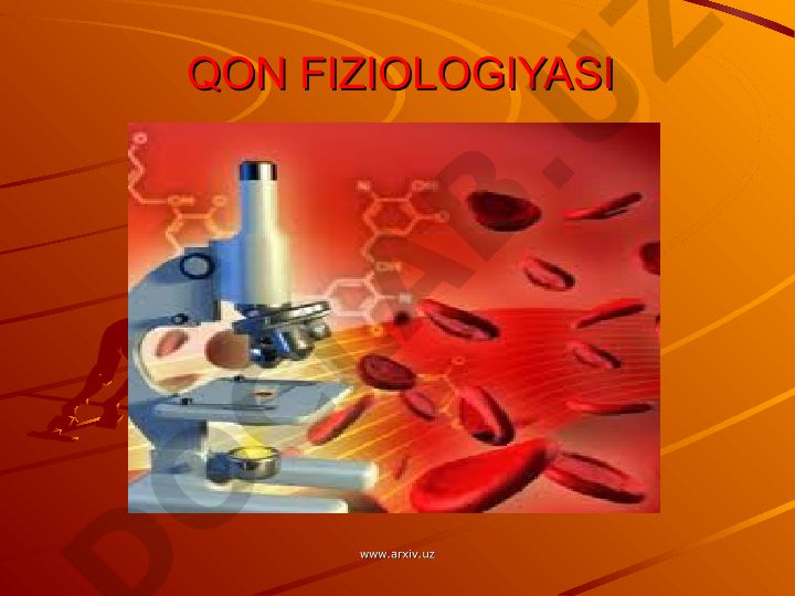 Qon fiziologiyasi