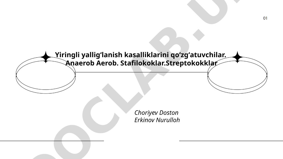 Yiringli yalligʻlanish kasalliklarini qoʻzgʻatuvchi bakteriyalar