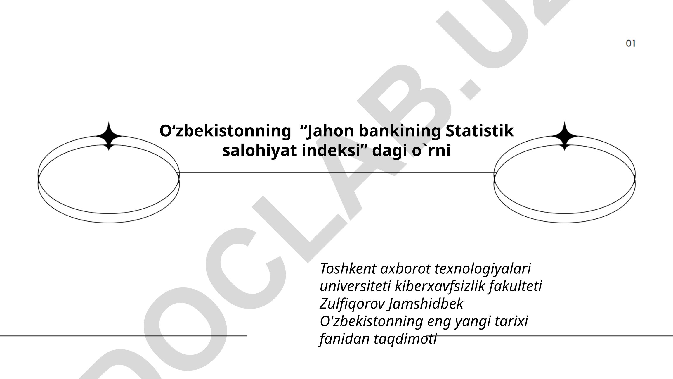 O‘zbekistonning Jahon bankining Statistik salohiyat indeksidagi o‘rni