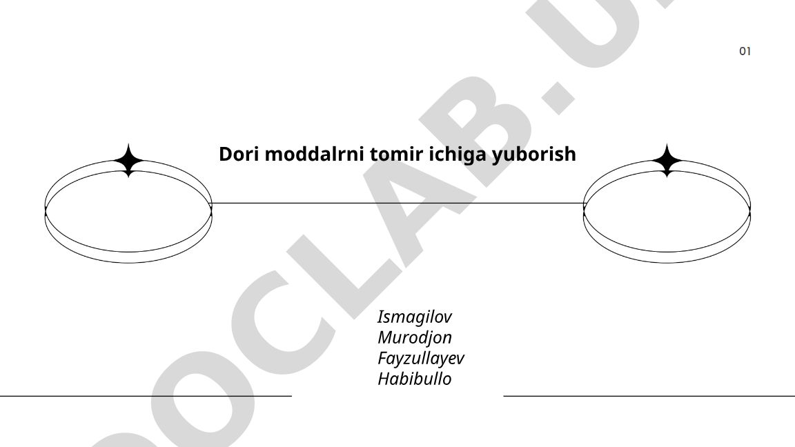 Dori moddalarni tomir ichiga yuborish usullari va qoidalari