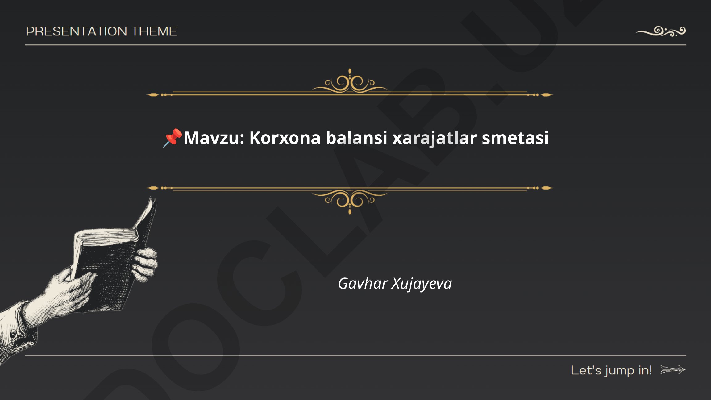 Korxona balansi xarajatlar smetasi