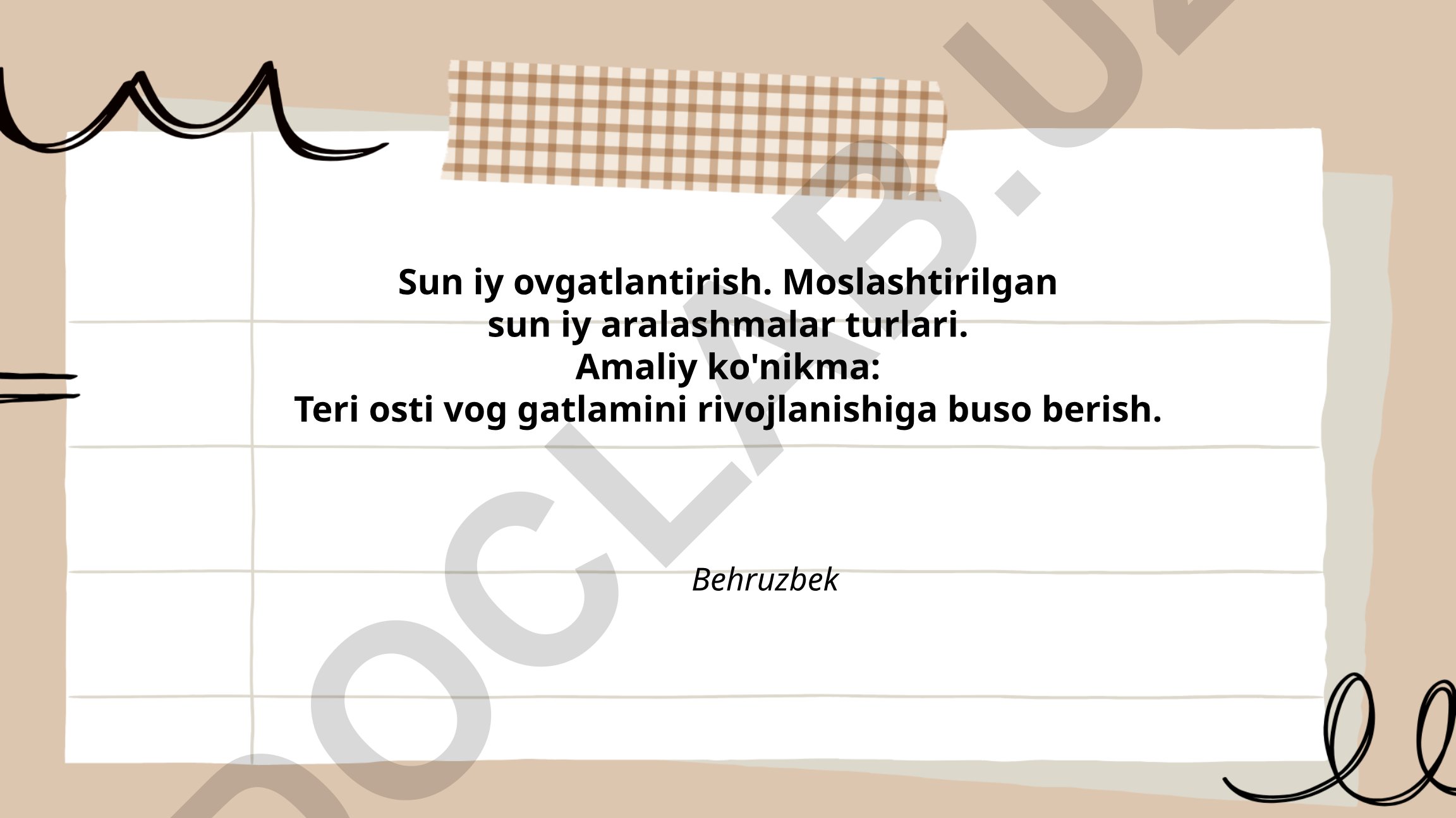Sun'iy ovqatlantirish va moslashtirilgan aralashmalar turlari