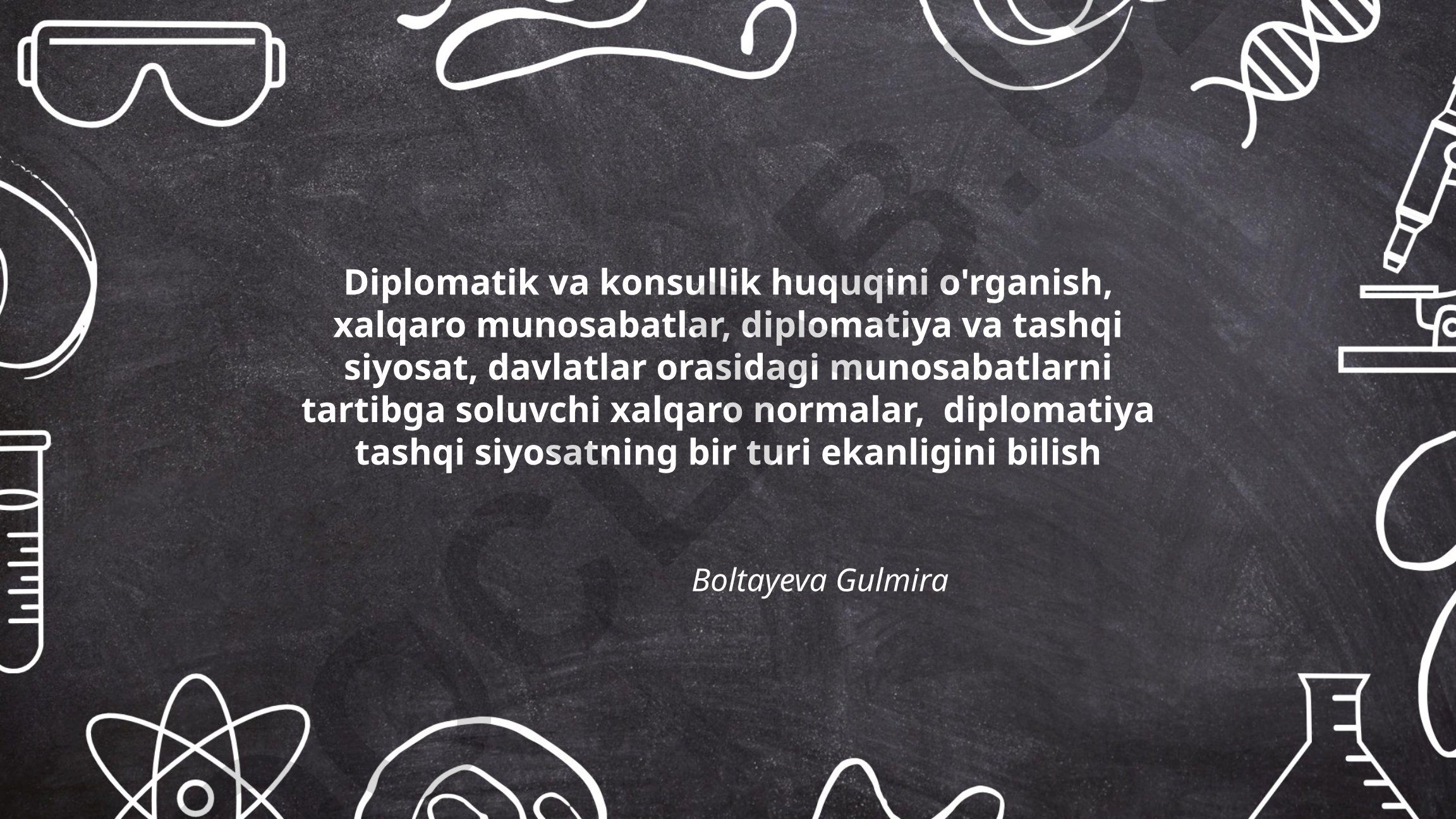 Diplomatik va konsullik huquqining asosiy tamoyillari