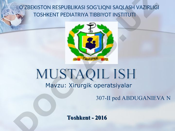 Xirurgik operatsiyalar