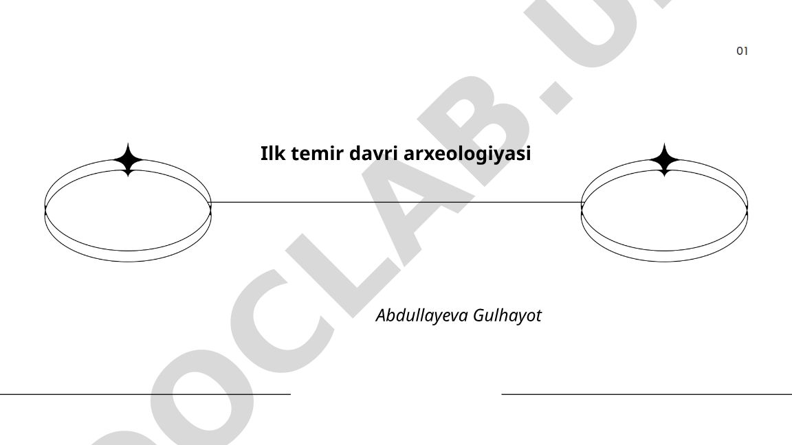 Ilk temir davri arxeologiyasi
