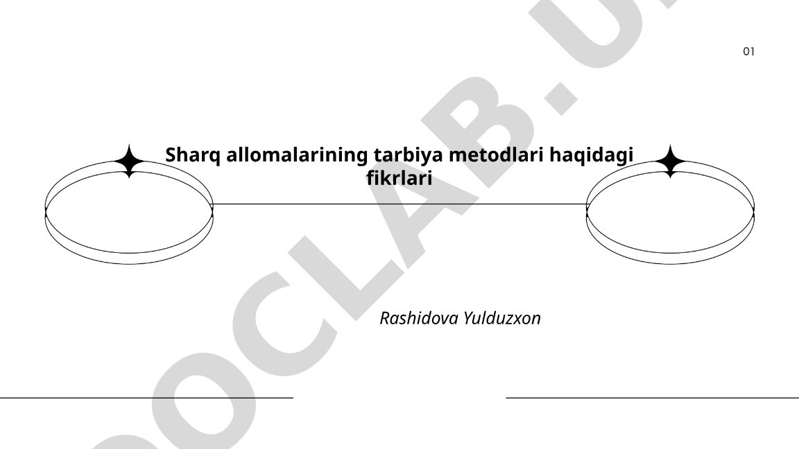 Sharq allomalarining tarbiya metodlari haqidagi fikrlari