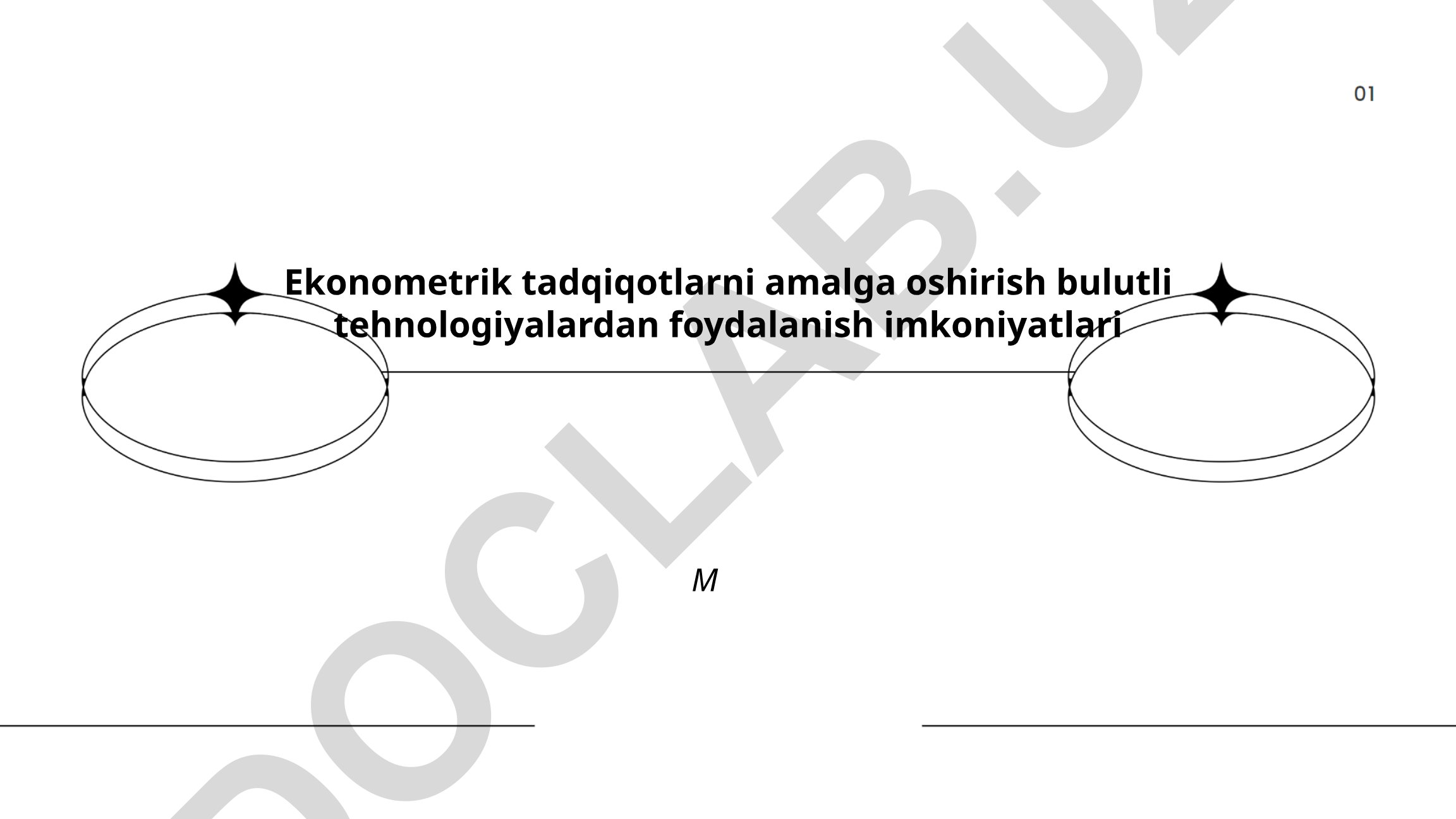 Ekonometrik tadqiqotlarni amalga oshirish bulutli texnologiyalardan foydalanish imkoniyatlari