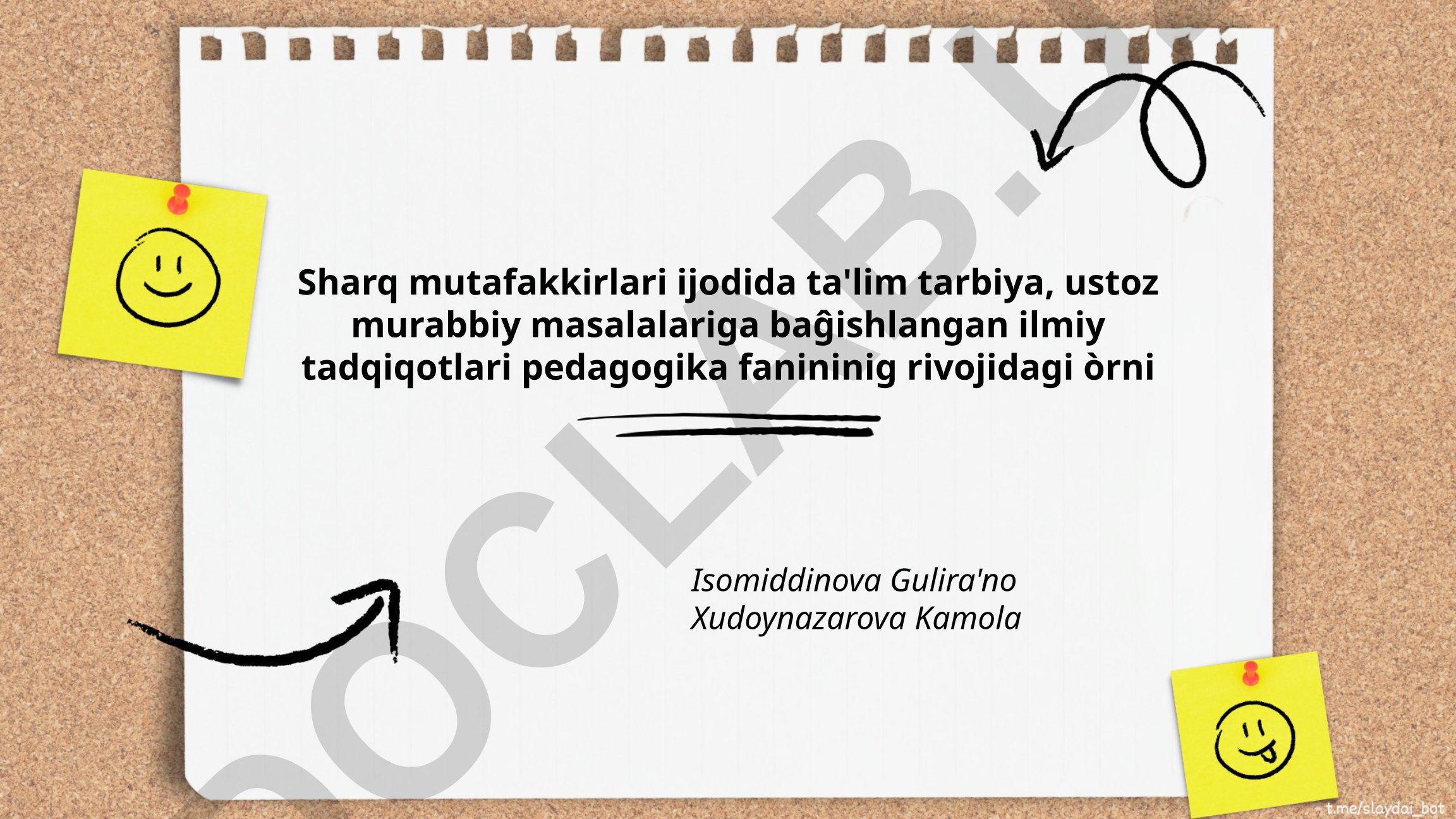 Sharq mutafakkirlari ijodida ta'lim-tarbiya va ustoz murabbiy masalalari