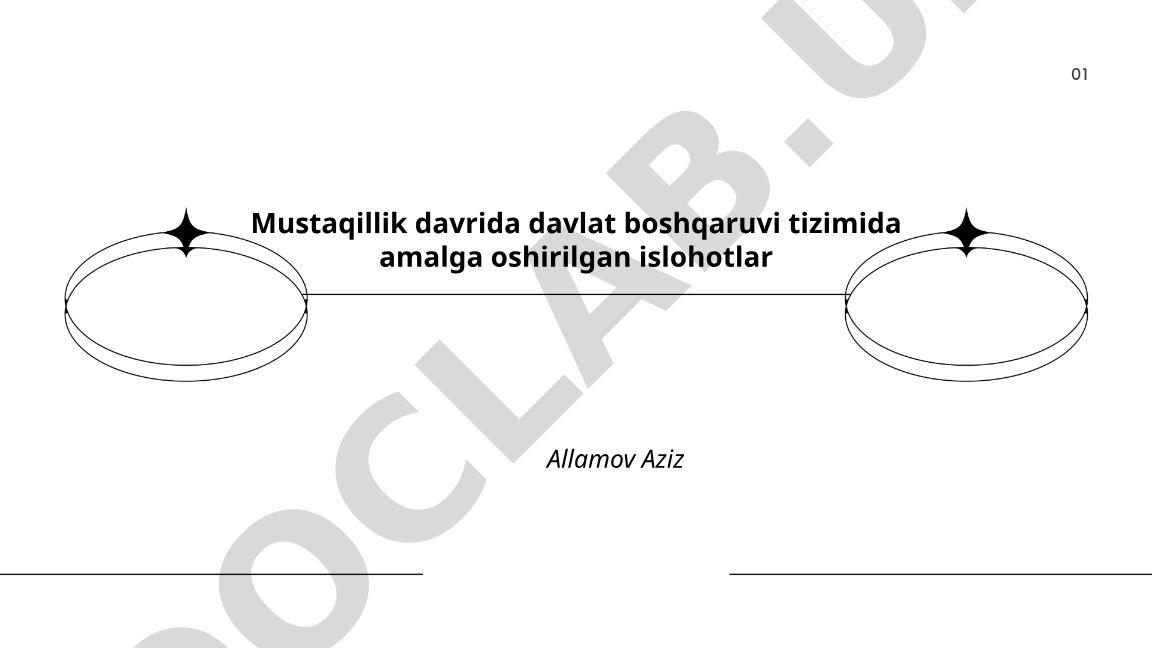 Mustaqillik davrida davlat boshqaruvi tizimida amalga oshirilgan islohotlar