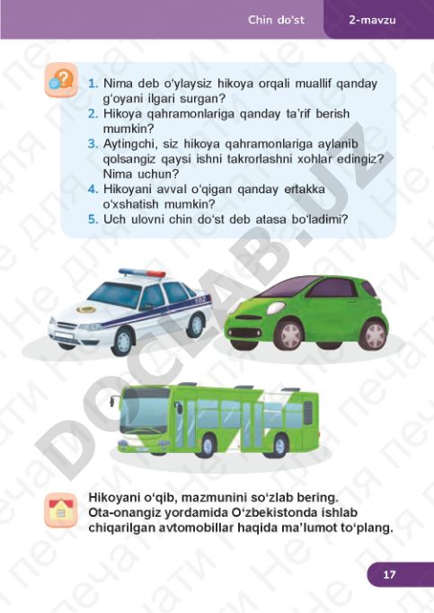 O'qish savodxonligi 3-sinf 2-qism
