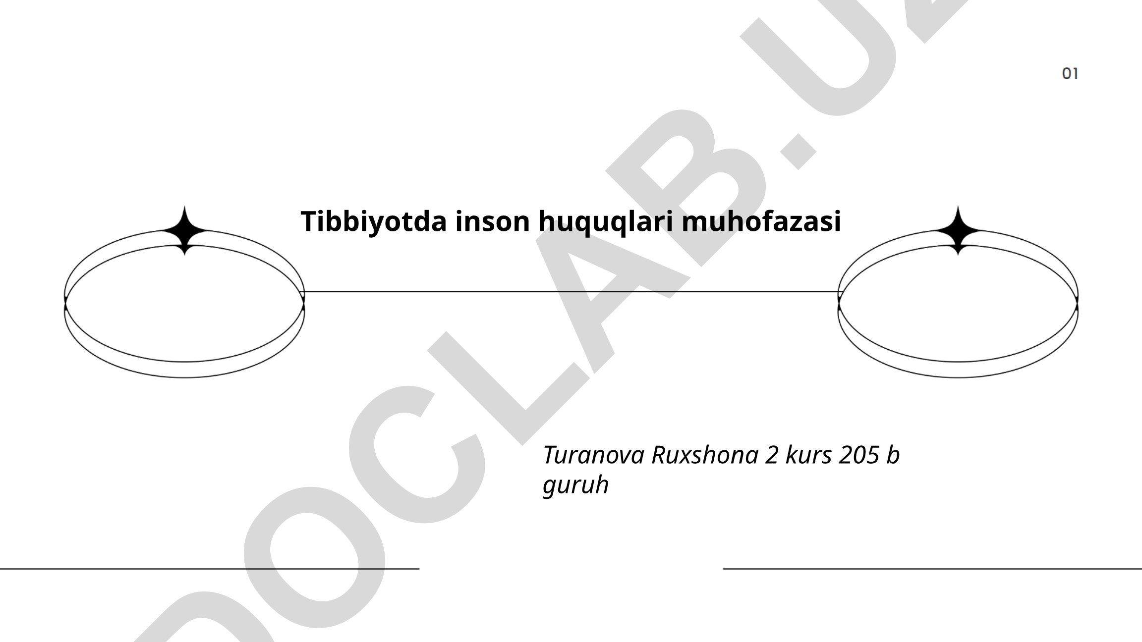 Tibbiyotda inson huquqlari muhofazasi
