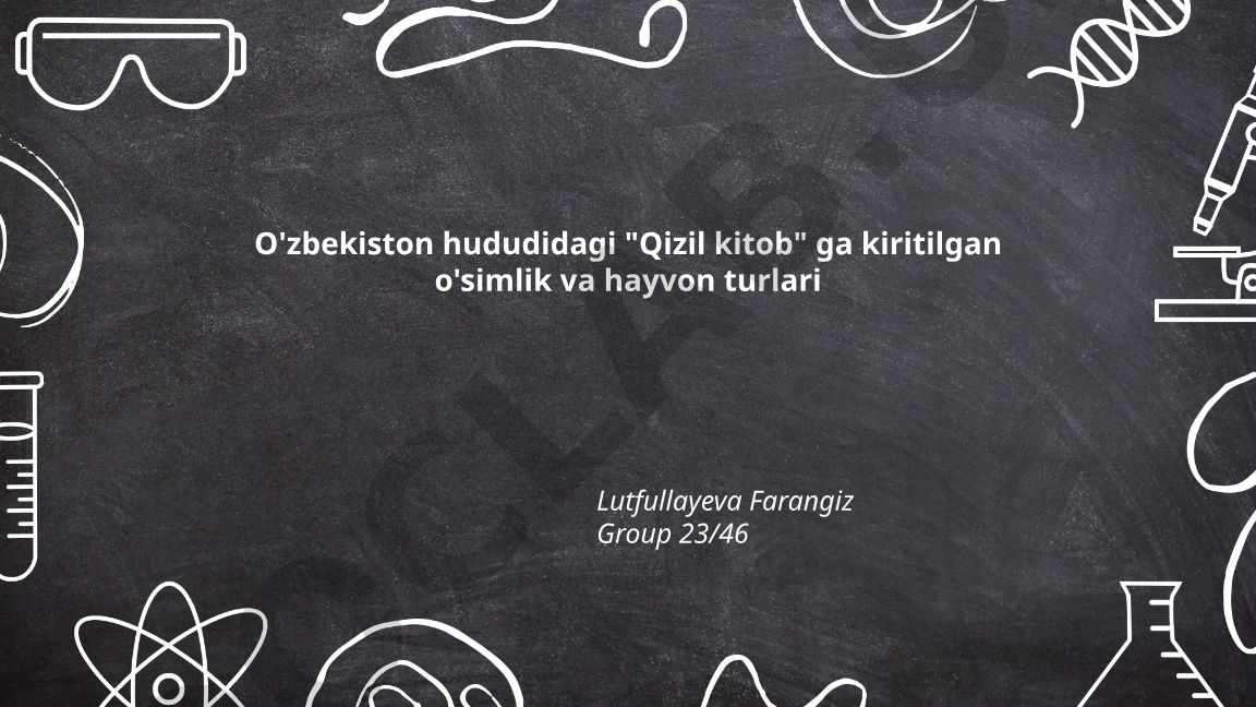 O'zbekiston hududidagi Qizil kitobga kiritilgan o'simlik va hayvon turlari