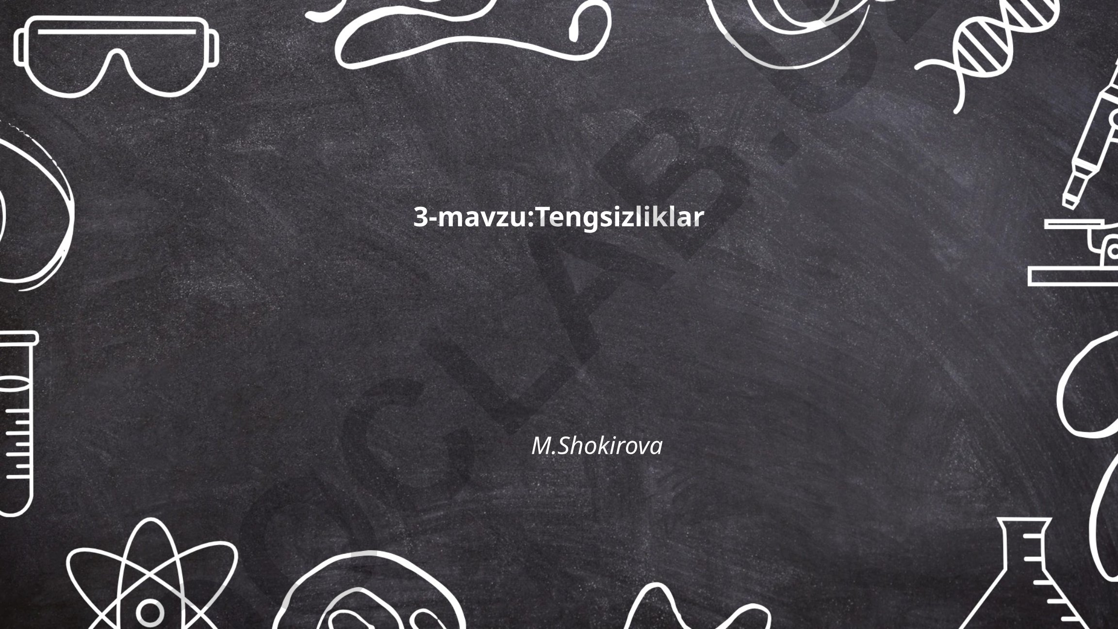 Tengsizliklar
