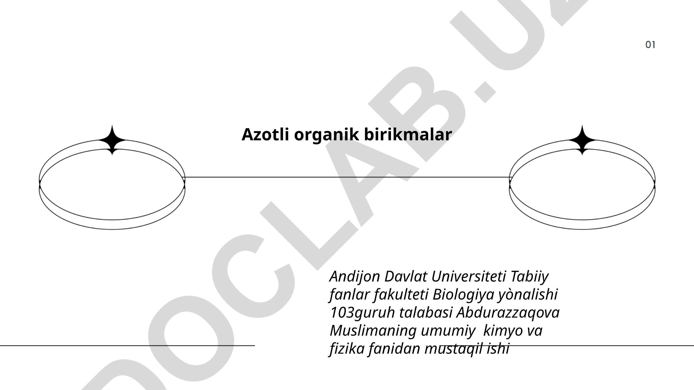 Azotli organik birikmalar